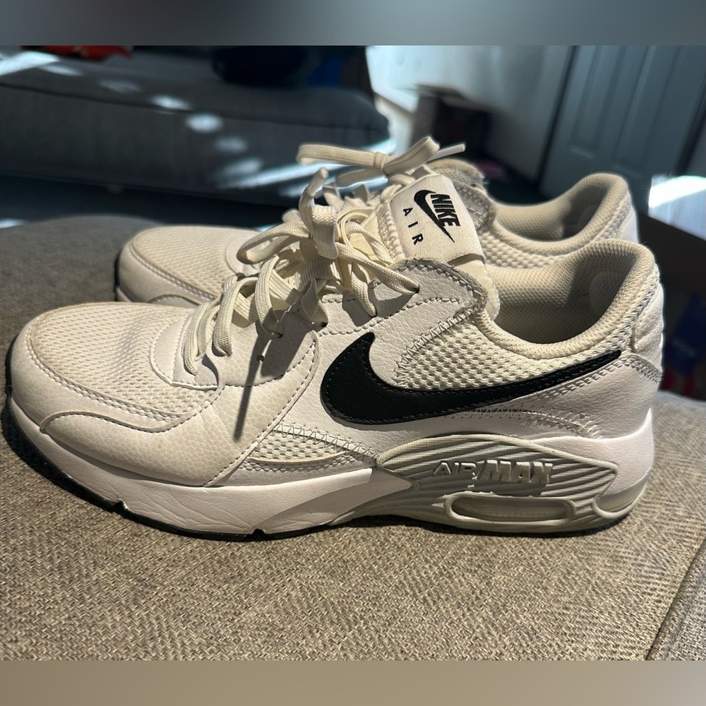 Nike Air Max White and Black Sneakers